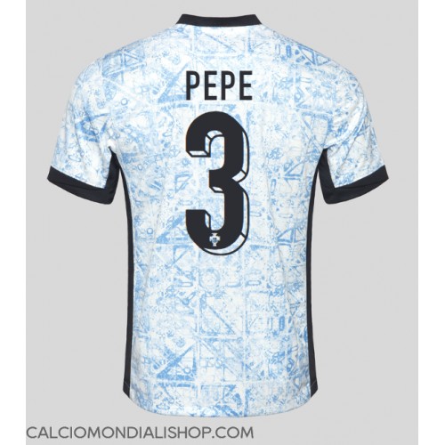 Maglie da calcio Portogallo Pepe #3 Seconda Maglia Europei 2024 Manica Corta